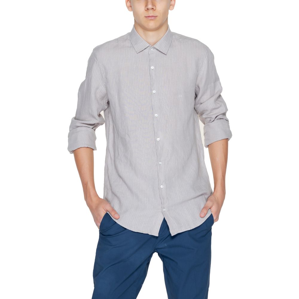 Camisa de lino beige de Calvin Klein