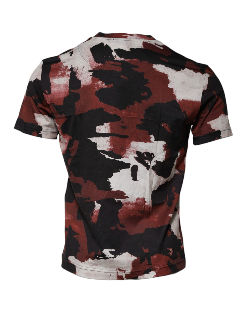 Camiseta de cuello redondo con estampado de camuflaje multicolor de Dolce &amp; Gabbana