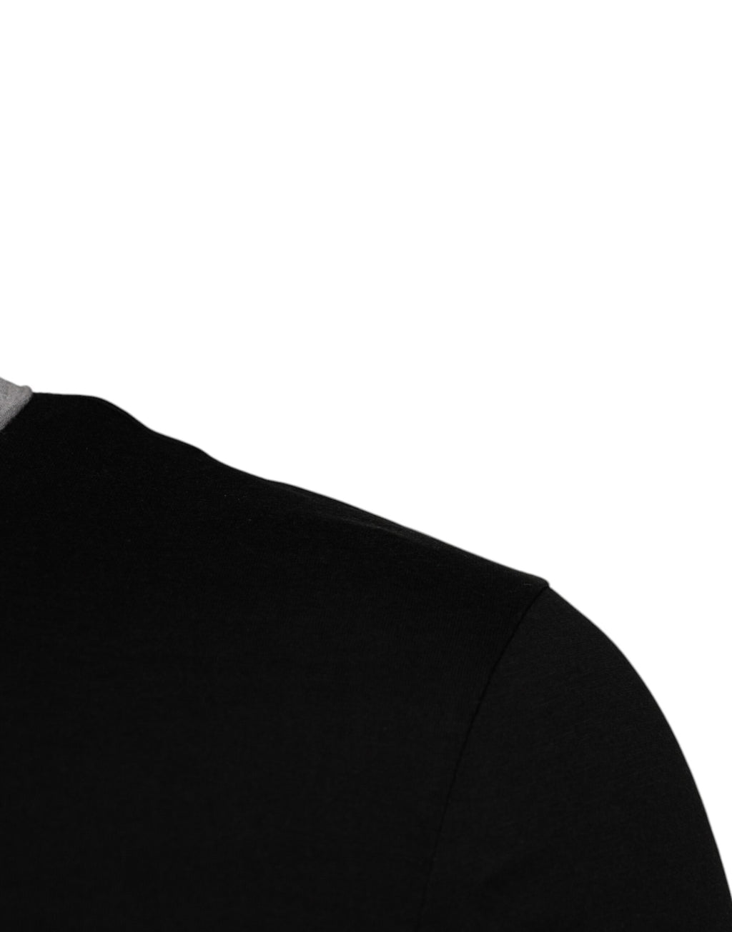 Camiseta Dolce &amp; Gabbana de algodón con cuello redondo y logotipo negro para hombre