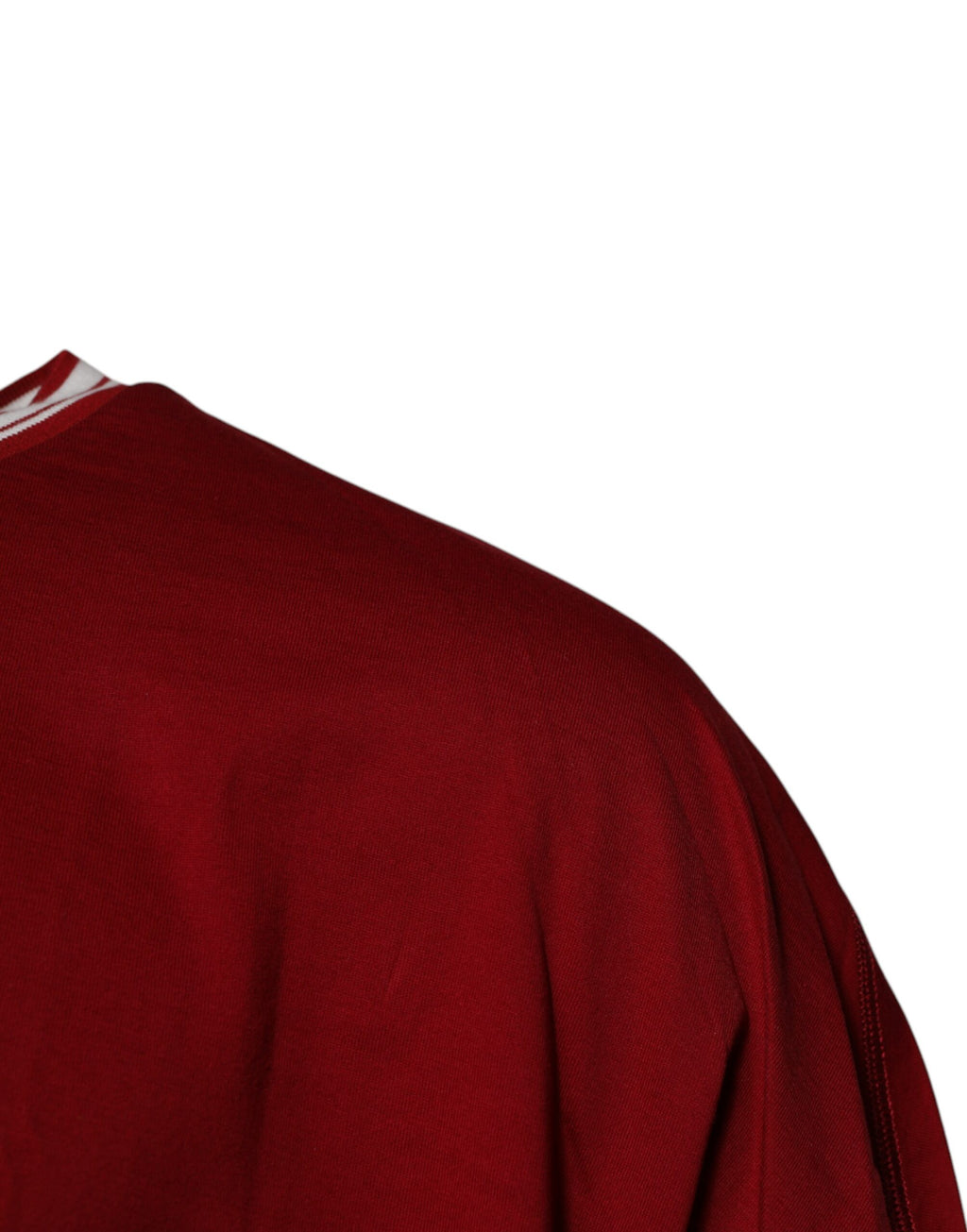 Camiseta de algodón con cuello redondo y corona con logotipo rojo de Dolce &amp; Gabbana