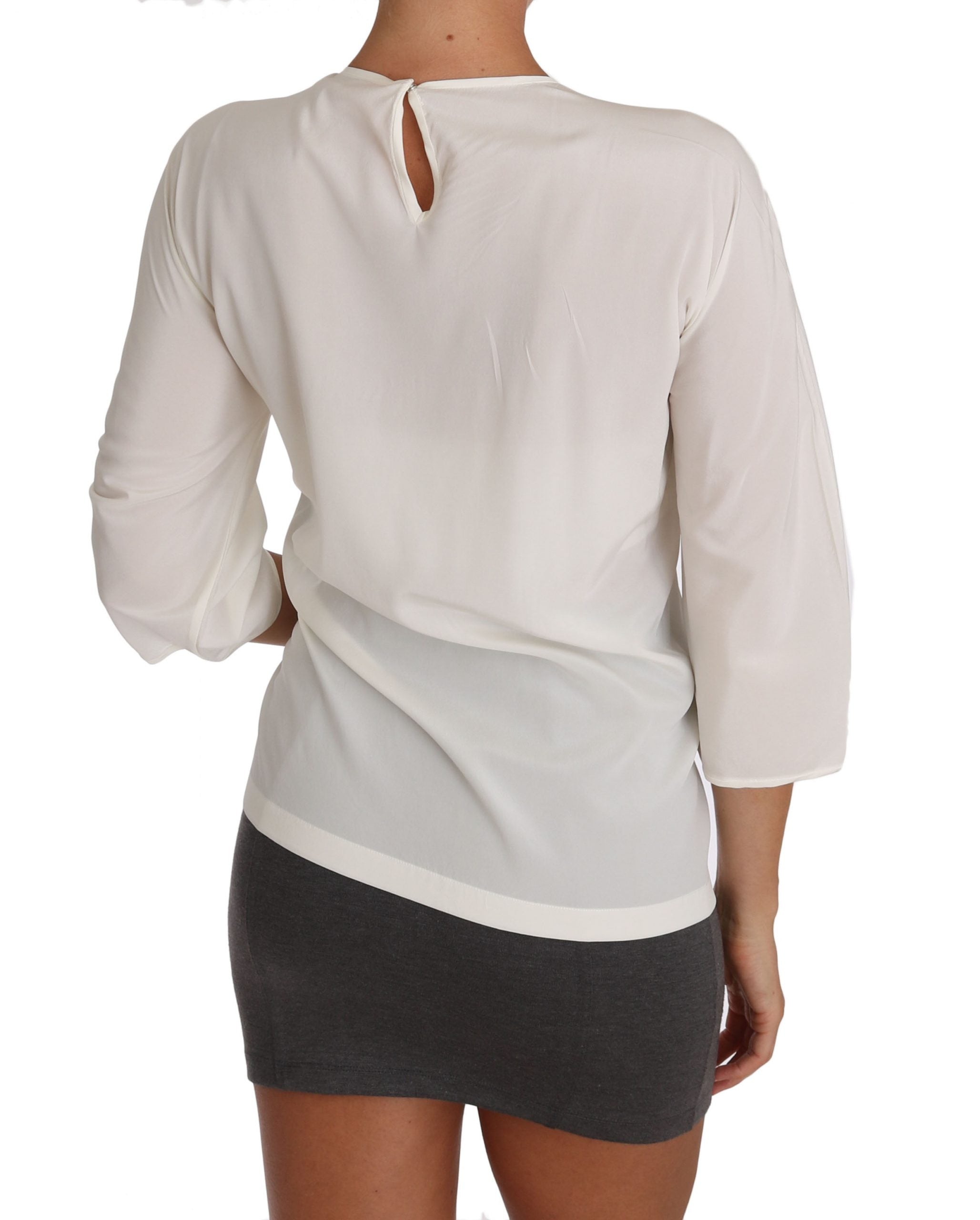 Blusa y camiseta de seda blanca Dolce &amp; Gabbana #dgfamily