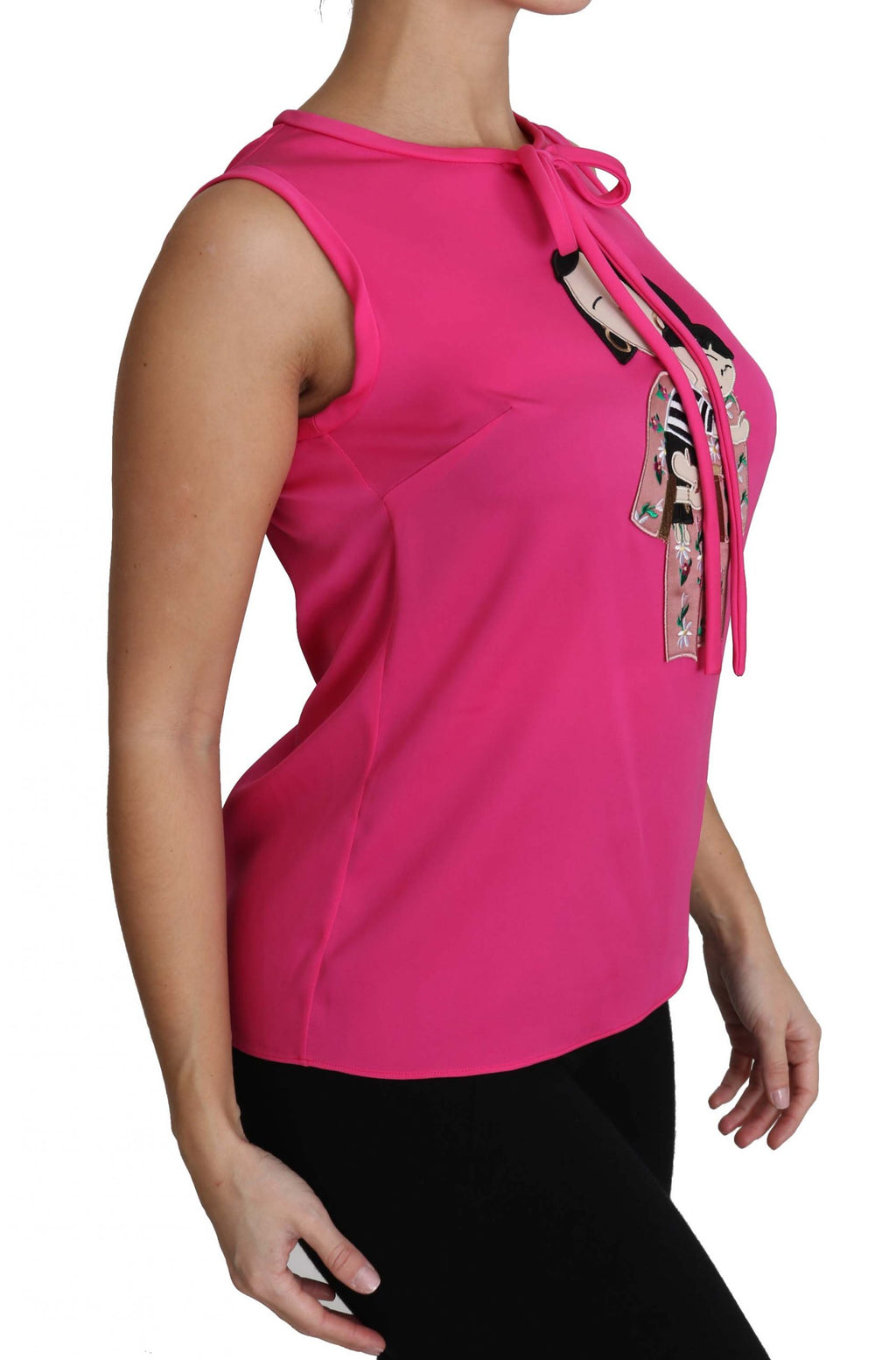 Blusa de tirantes de seda rosa de Dolce &amp; Gabbana para mamá