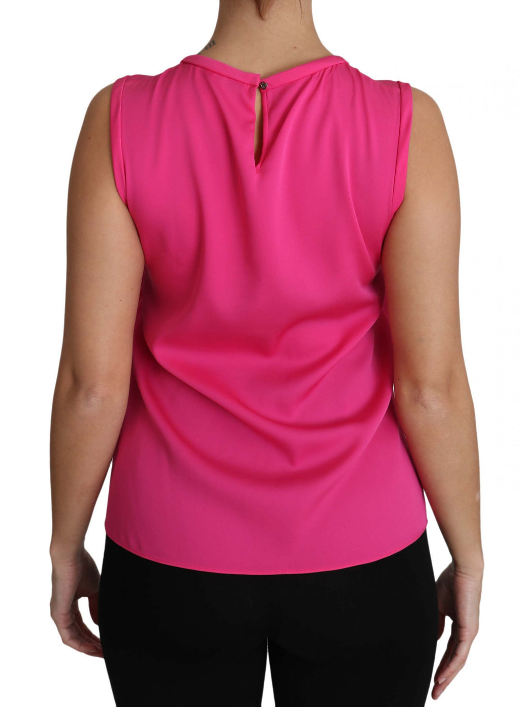 Blusa de tirantes de seda rosa de Dolce &amp; Gabbana para mamá