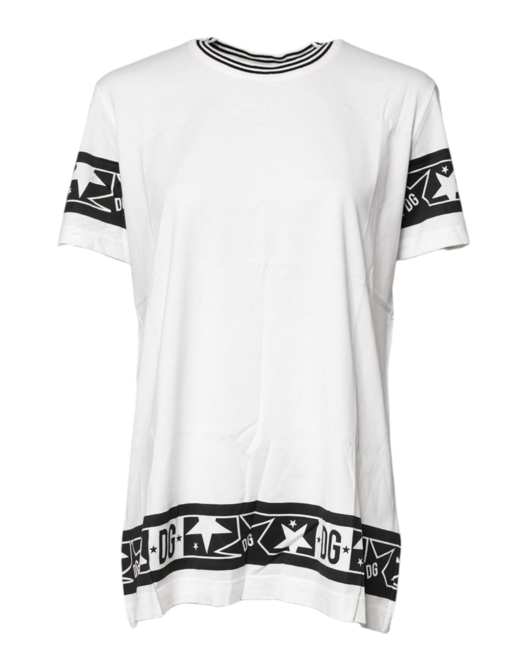 Camiseta blanca de cuello redondo de algodón #DGMillennials de Dolce &amp; Gabbana