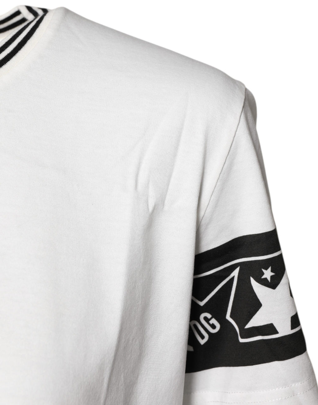 Camiseta blanca de cuello redondo de algodón #DGMillennials de Dolce &amp; Gabbana