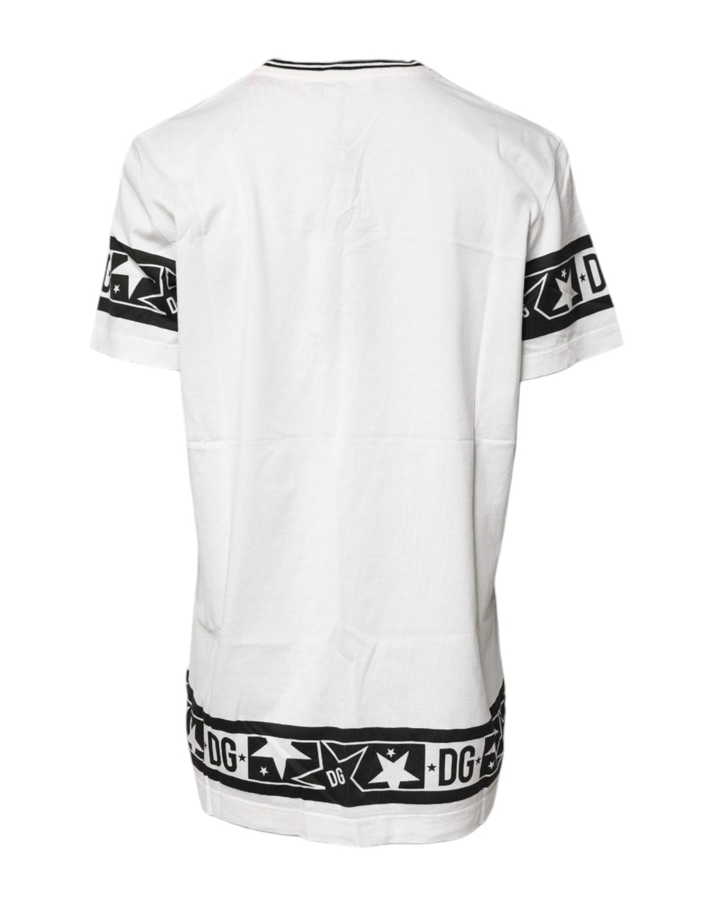 Camiseta blanca de cuello redondo de algodón #DGMillennials de Dolce &amp; Gabbana