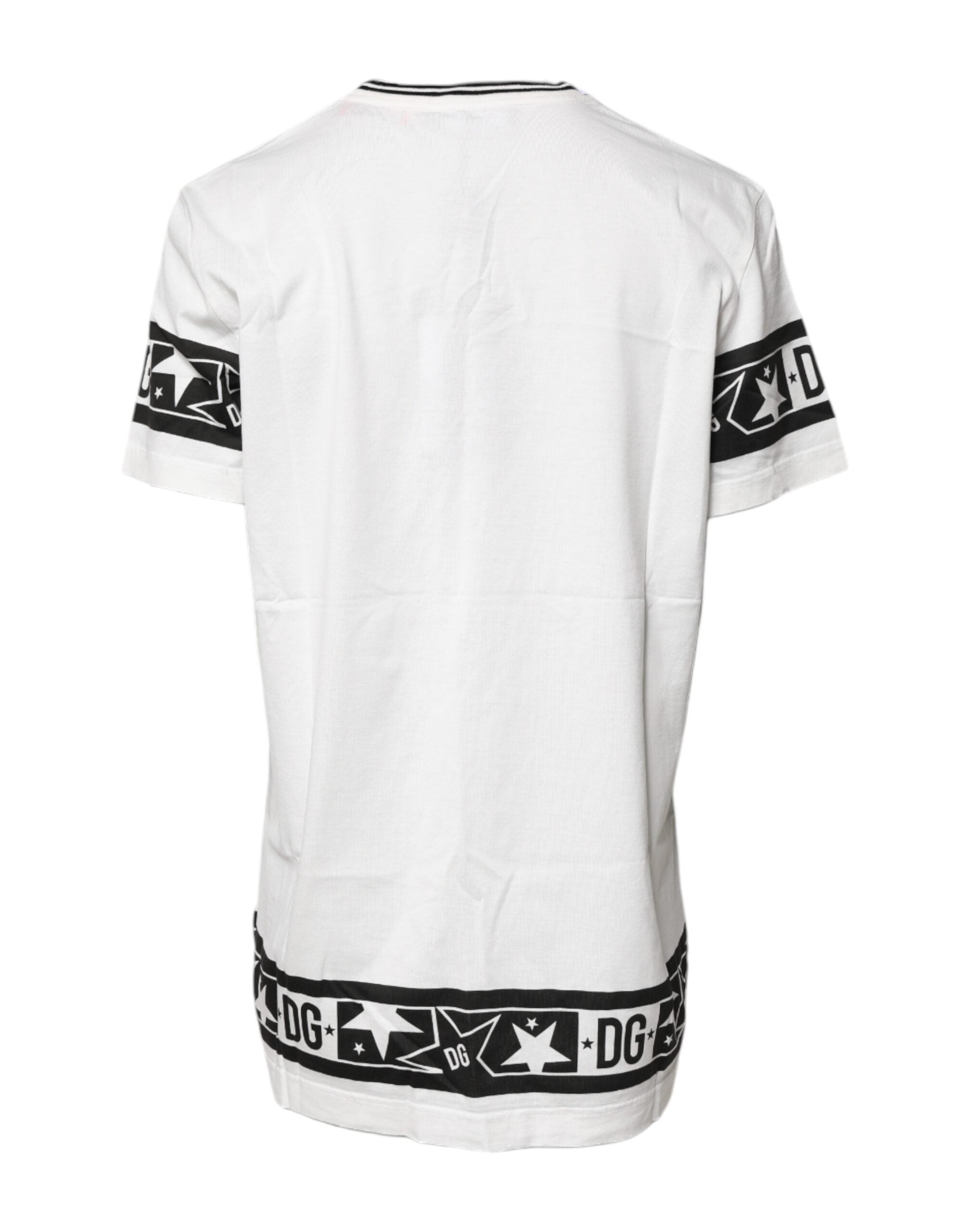 Camiseta blanca de cuello redondo de algodón #DGMillennials de Dolce &amp; Gabbana