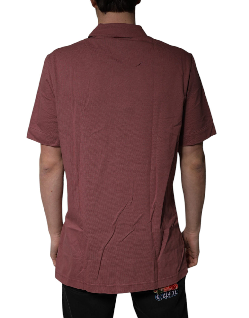Polo informal con botones rosa oscuro de Dolce &amp; Gabbana para hombre