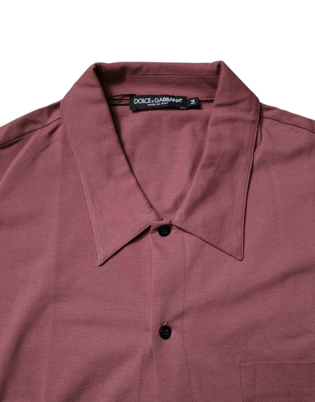 Polo informal con botones rosa oscuro de Dolce &amp; Gabbana para hombre