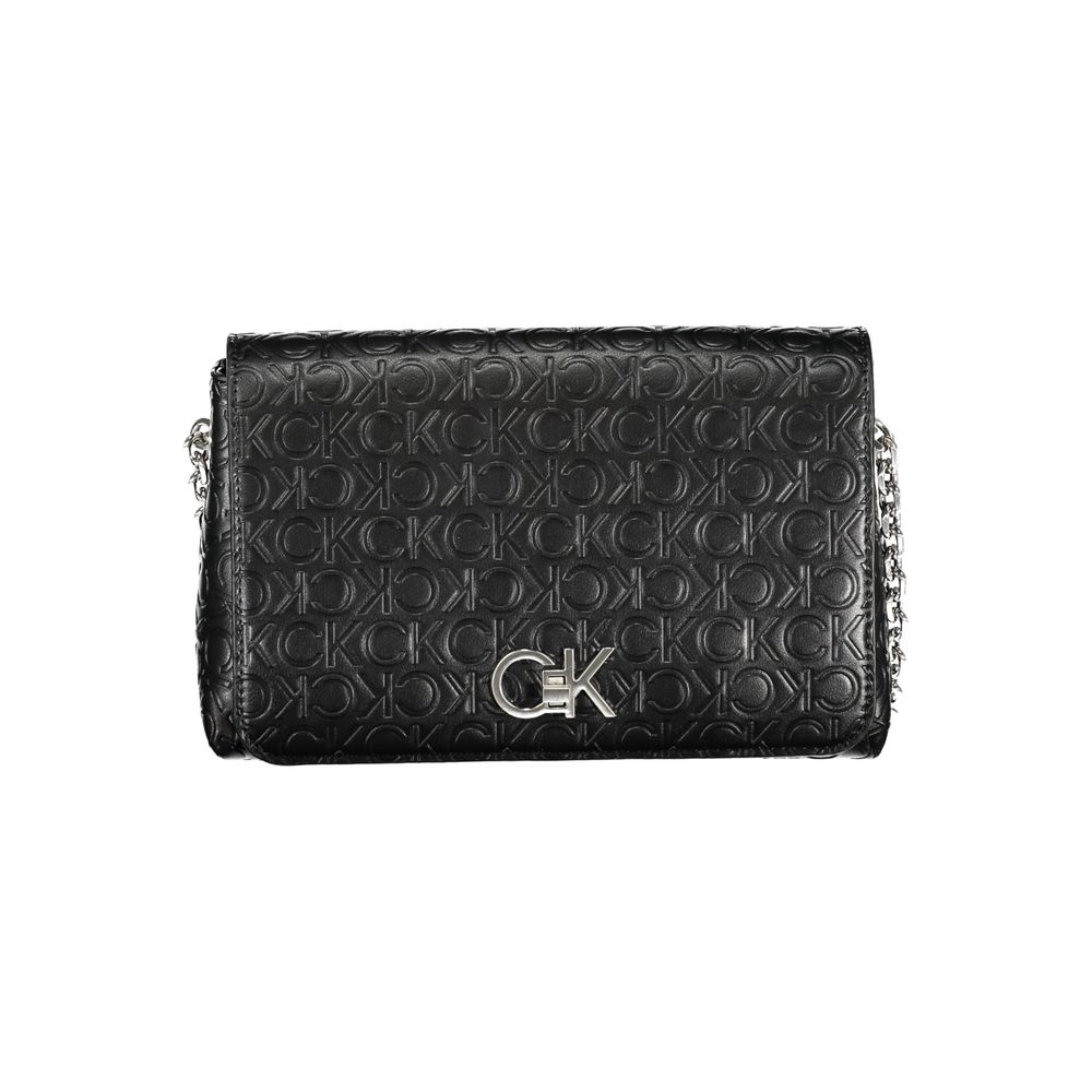 Bolso de mano de poliéster negro de Calvin Klein