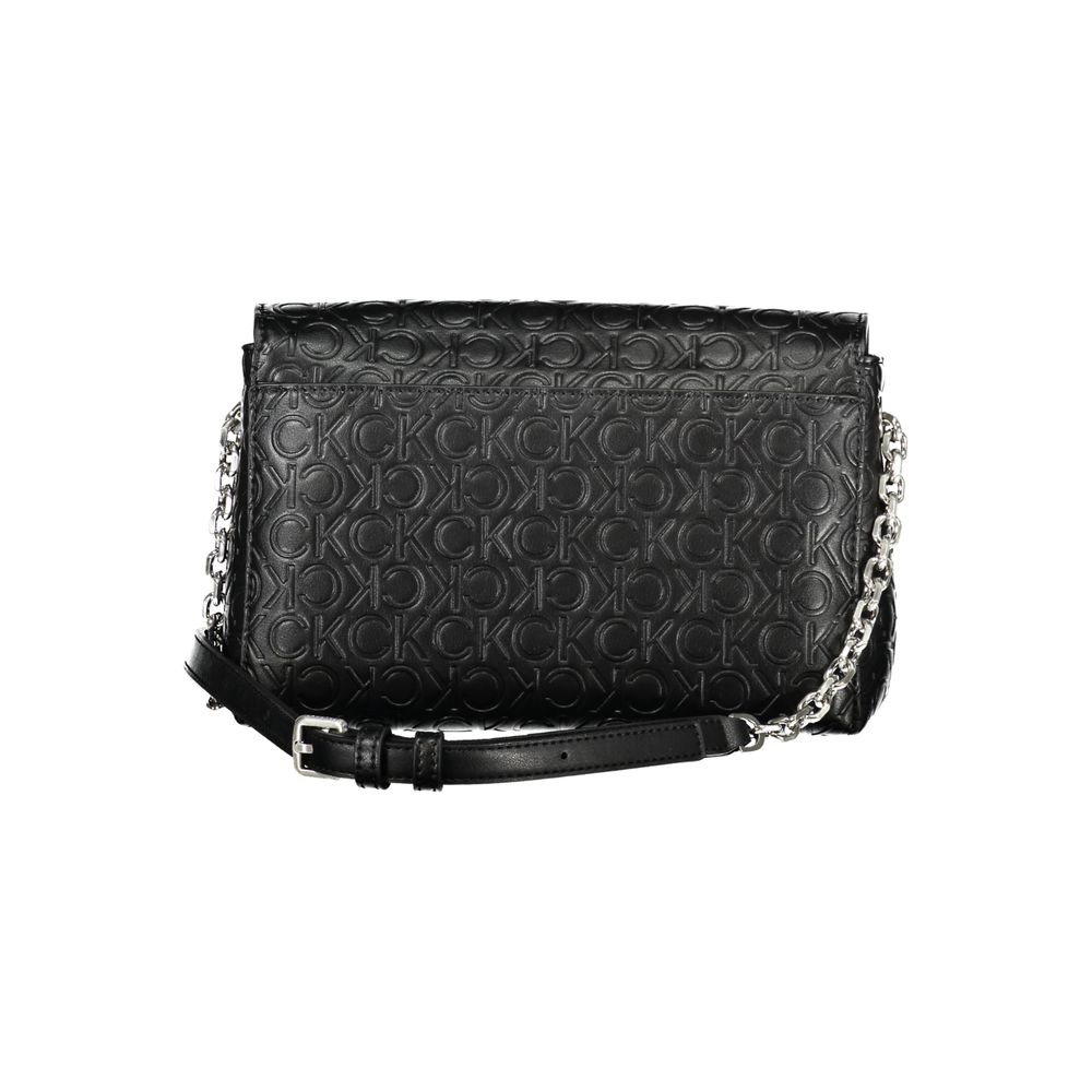 Bolso de mano de poliéster negro de Calvin Klein