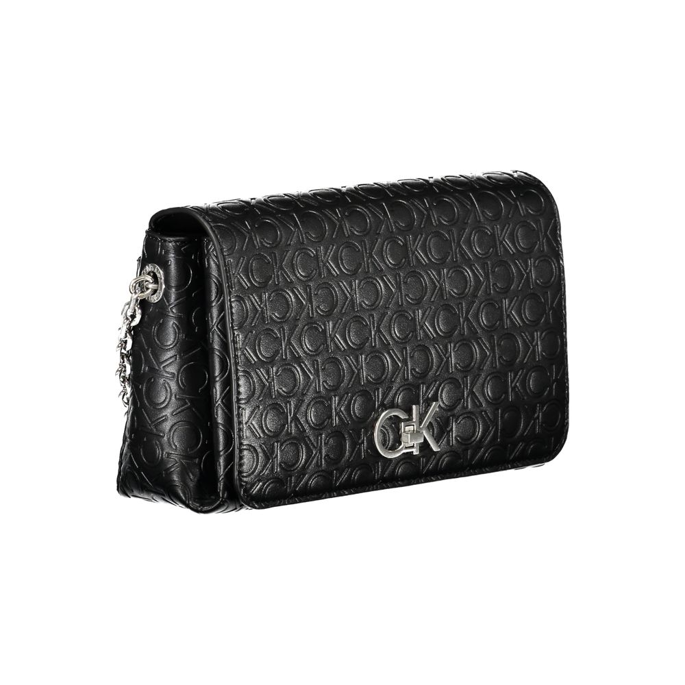 Bolso de mano de poliéster negro de Calvin Klein
