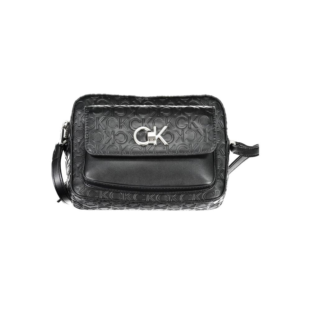 Bolso de mano de poliéster negro de Calvin Klein