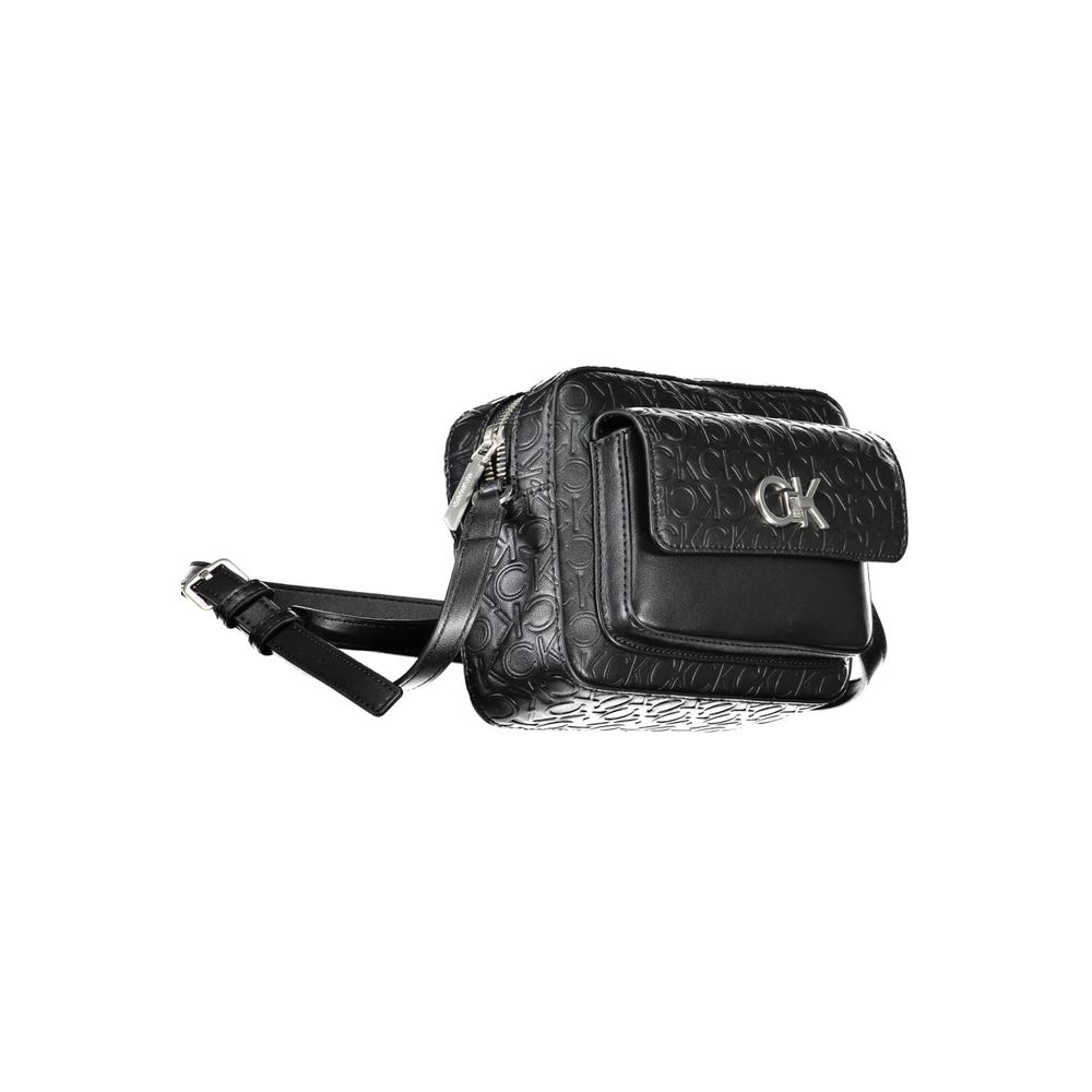 Bolso de mano de poliéster negro de Calvin Klein