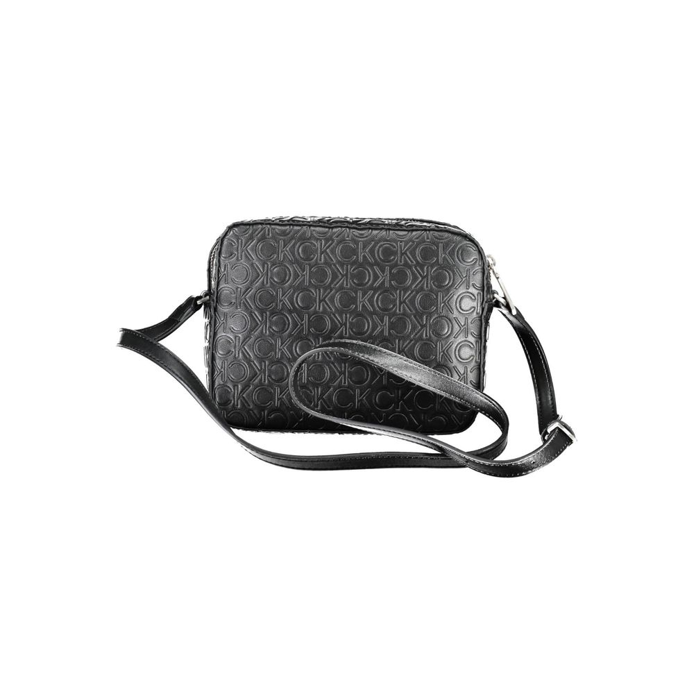 Bolso de mano de poliéster negro de Calvin Klein