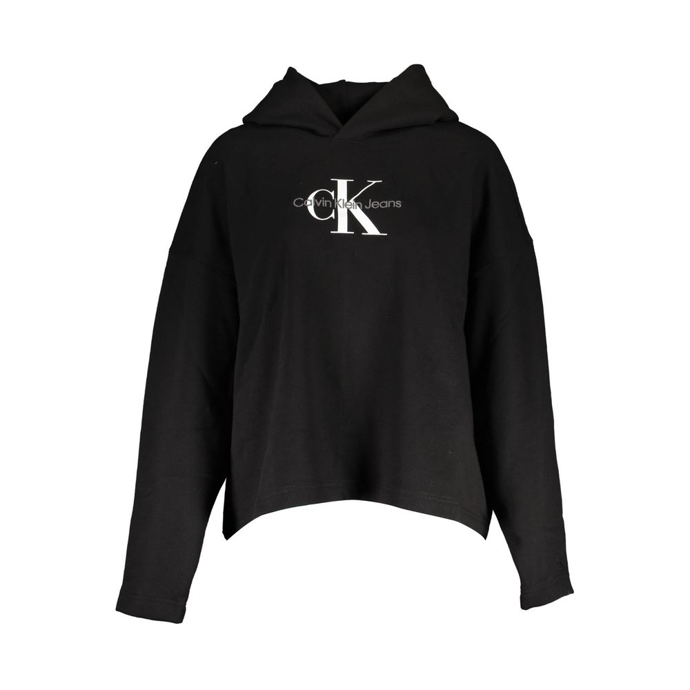 Suéter de algodón negro de Calvin Klein para mujer