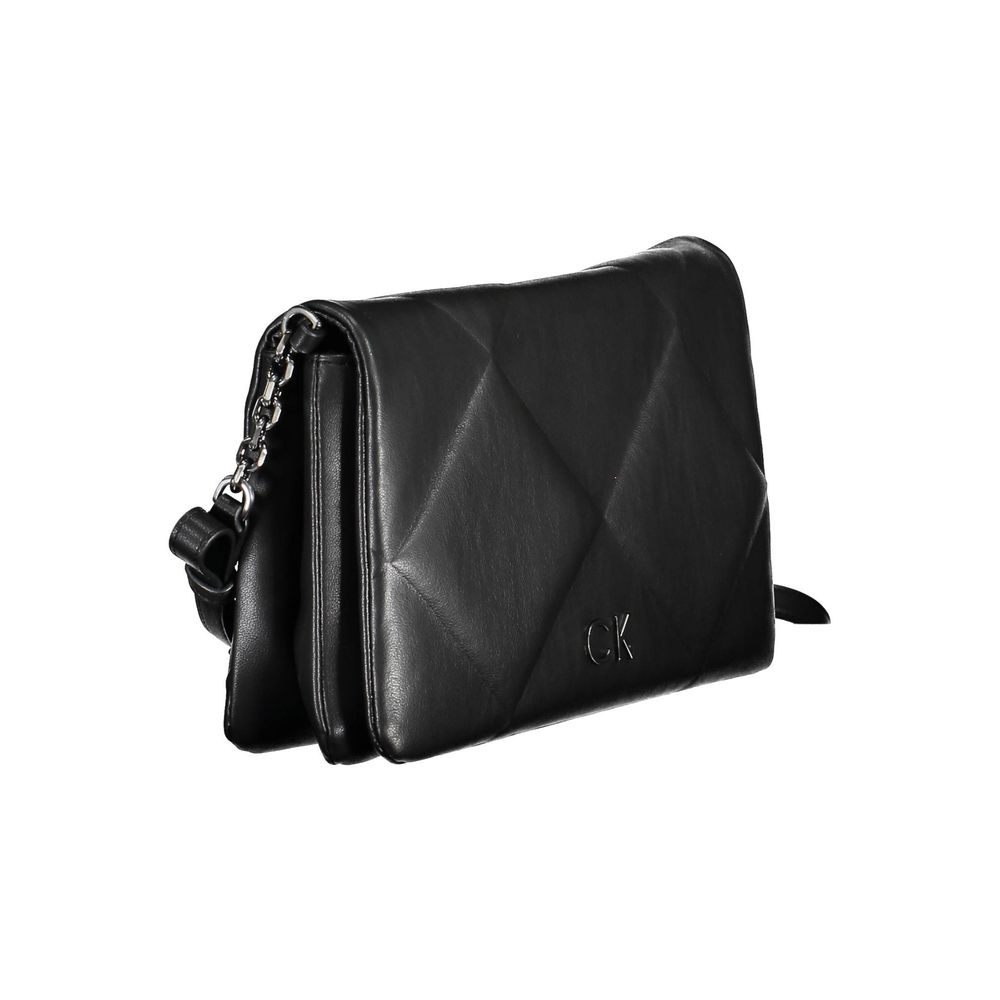 Bolso de mano de poliéster negro de Calvin Klein