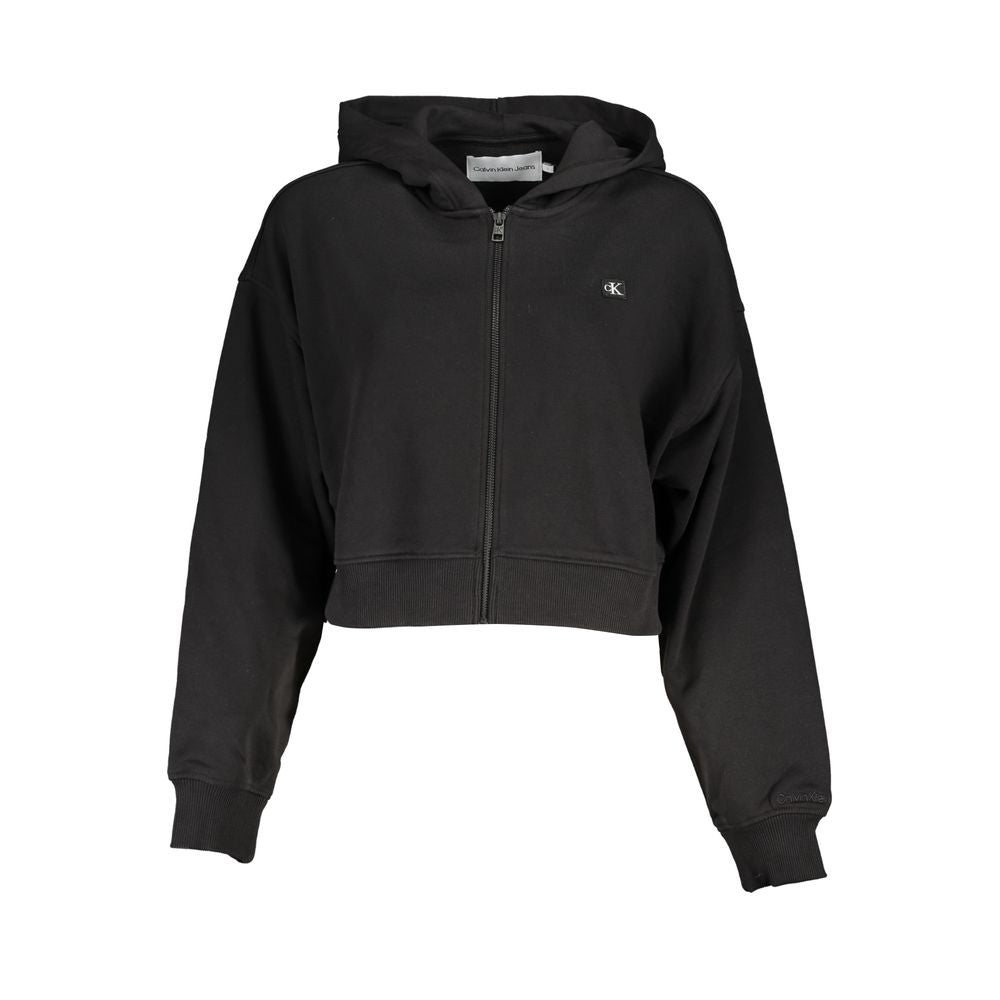 Suéter de algodón negro de Calvin Klein para mujer