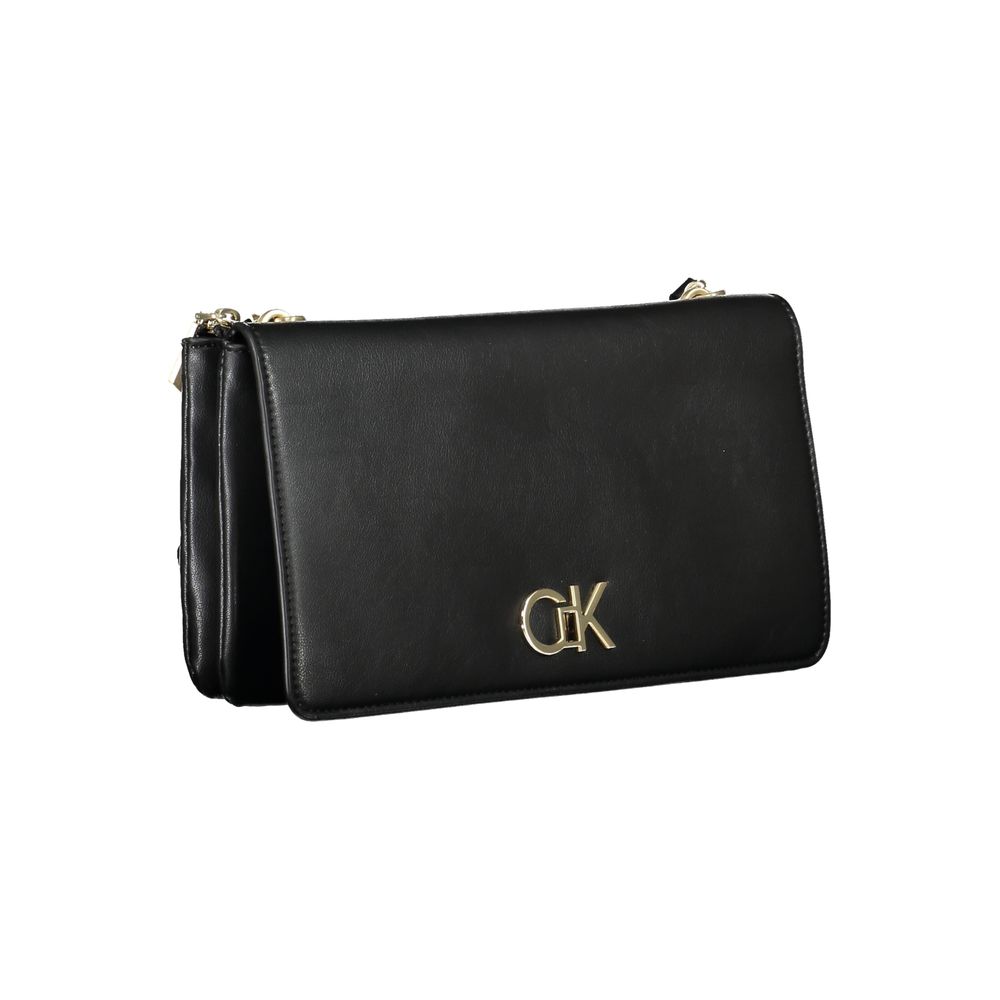 Bolso de mano de poliéster negro de Calvin Klein