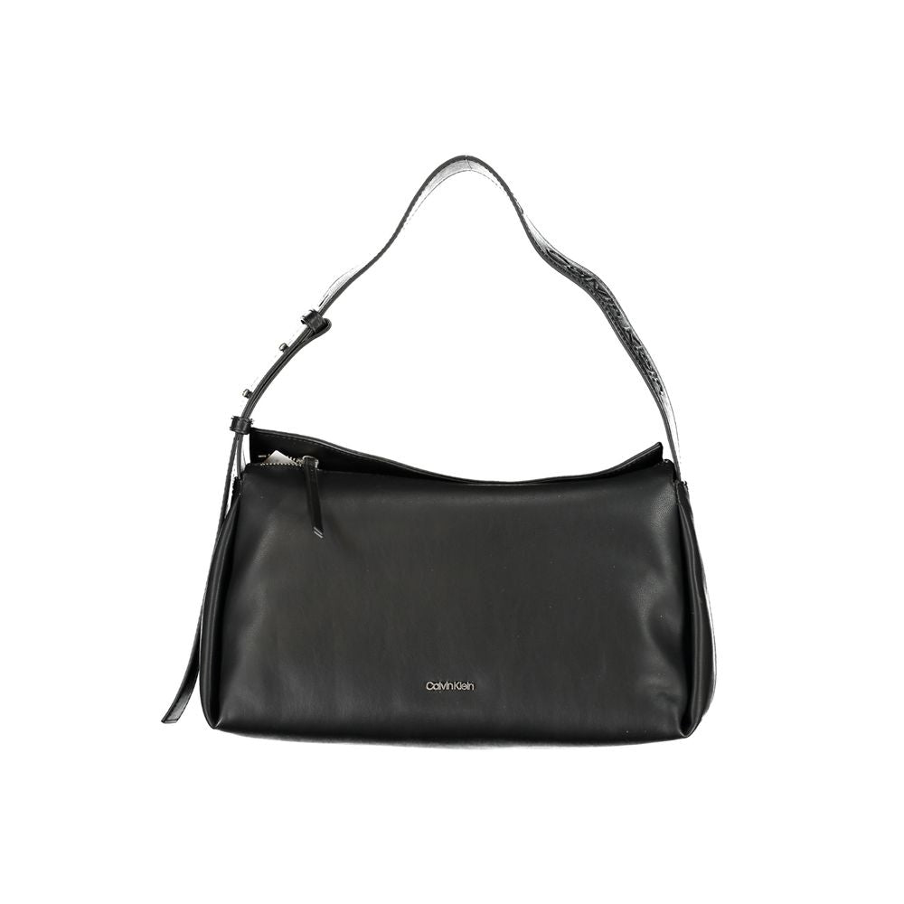 Bolso de mano de poliéster negro de Calvin Klein