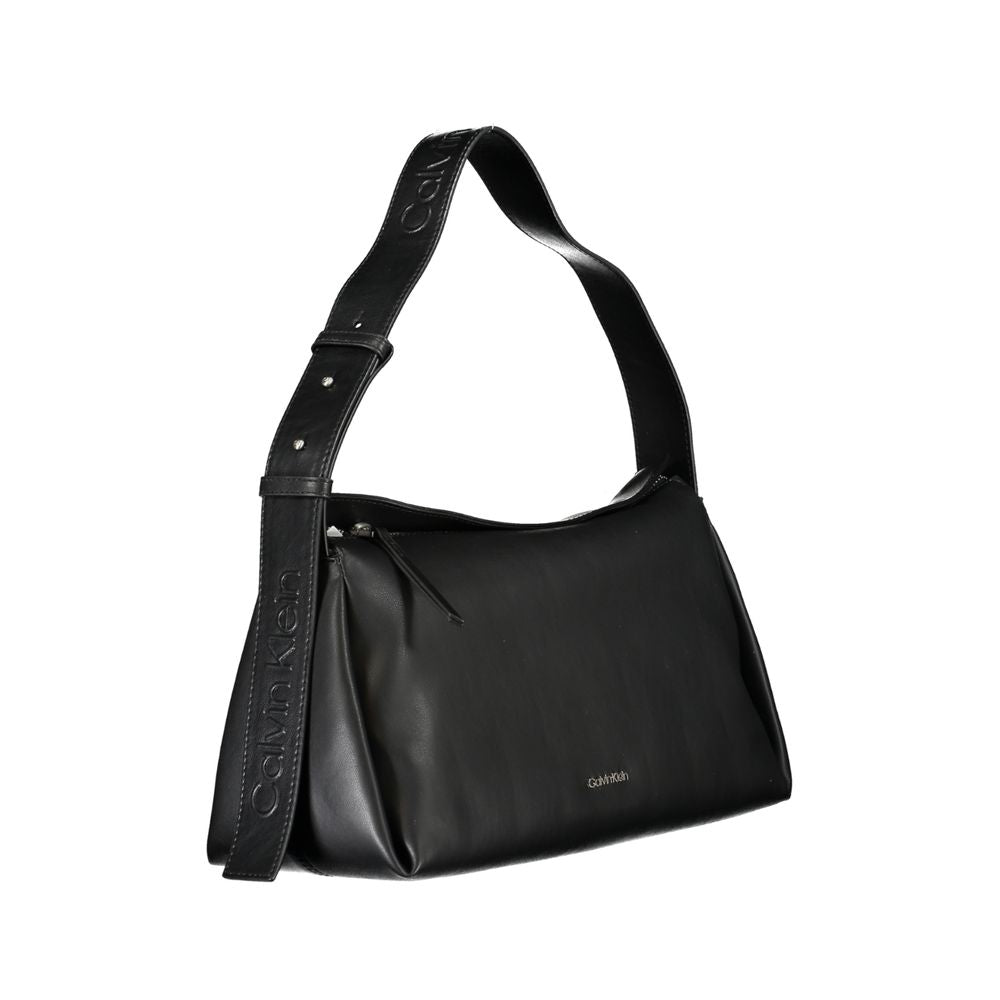 Bolso de mano de poliéster negro de Calvin Klein