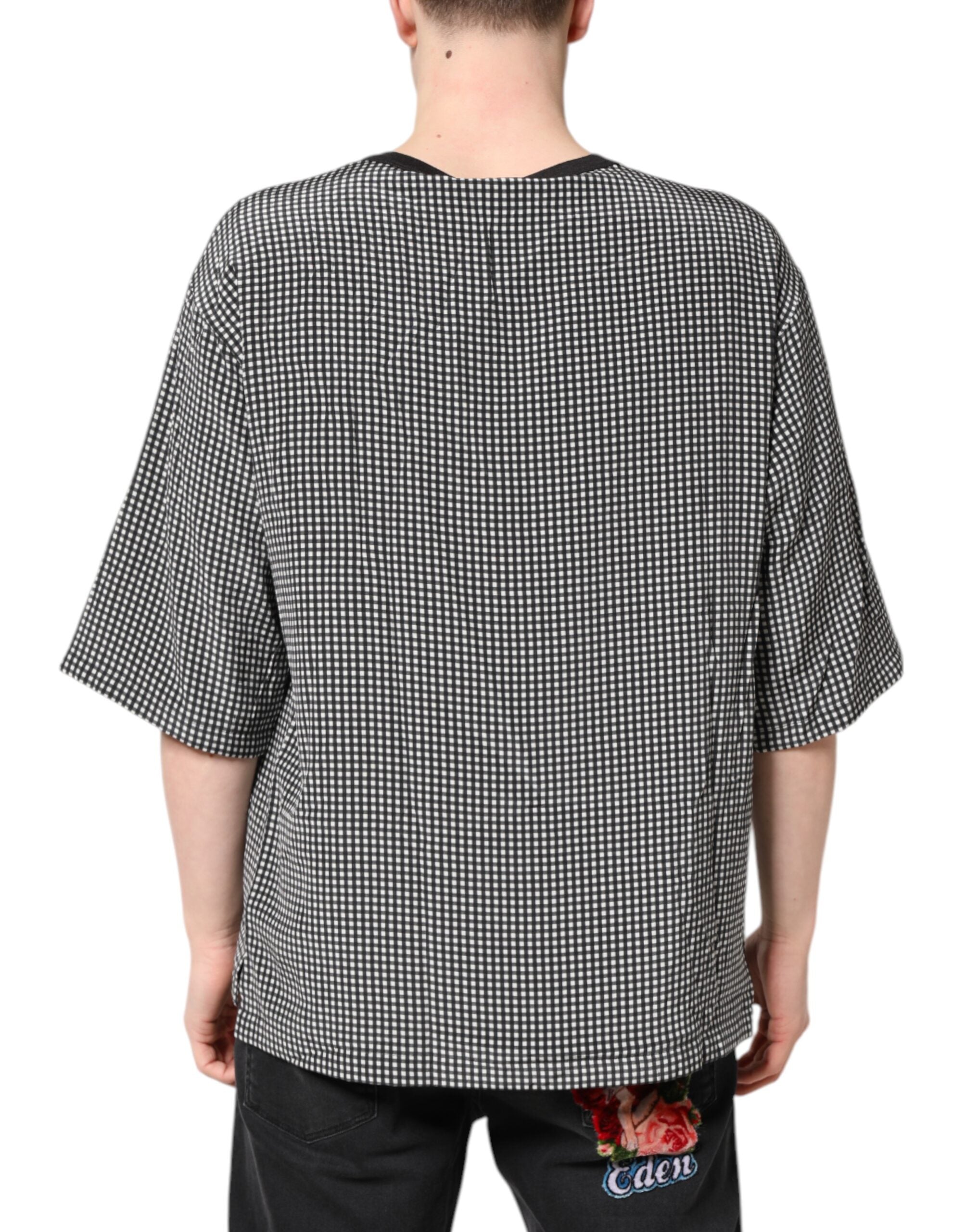 Camiseta de manga corta con estampado gráfico negro de Dolce &amp; Gabbana