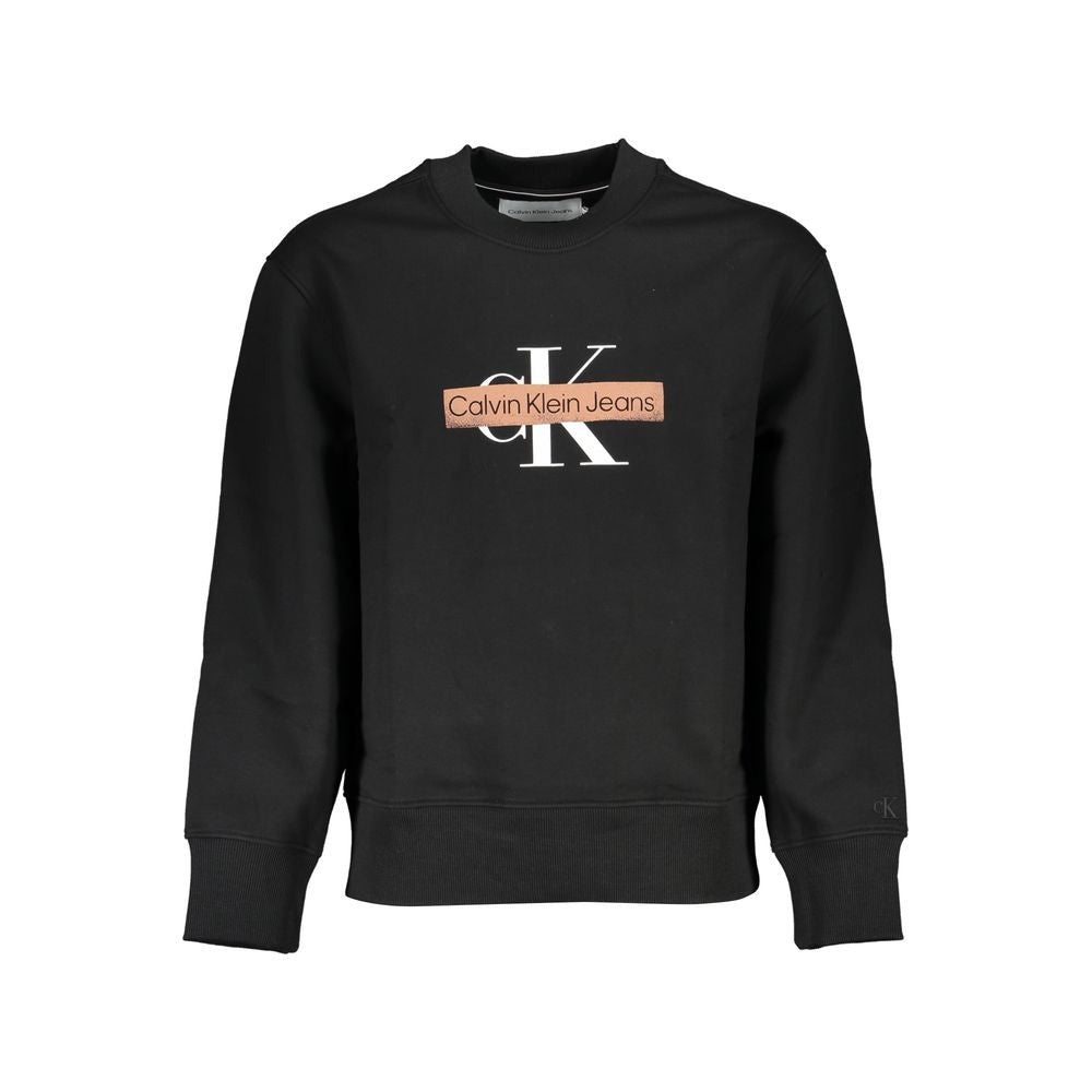 Suéter de algodón negro de Calvin Klein para hombre