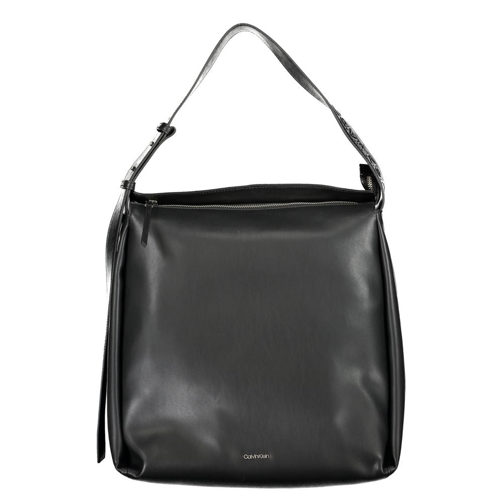 Bolso de mano de poliéster negro de Calvin Klein