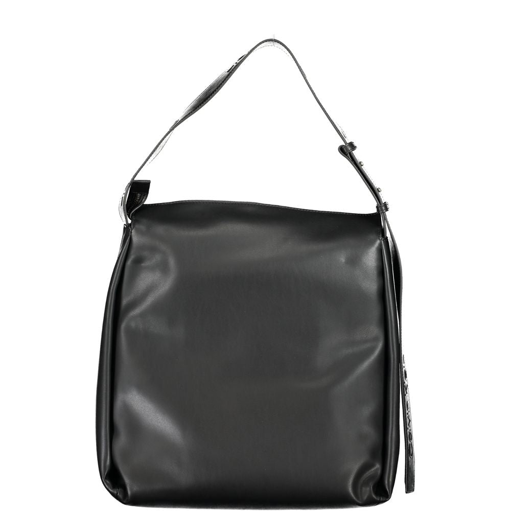 Bolso de mano de poliéster negro de Calvin Klein