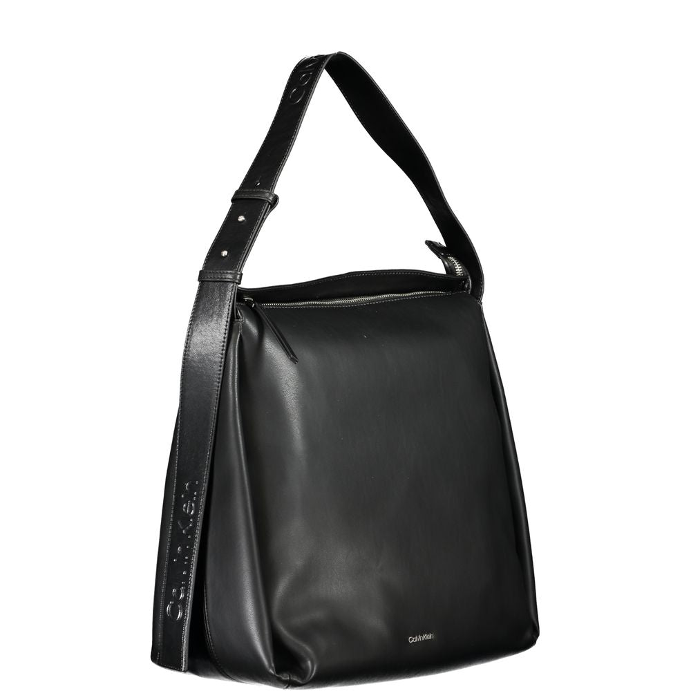 Bolso de mano de poliéster negro de Calvin Klein