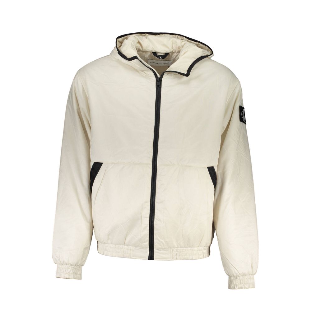 Chaqueta de poliéster beige de Calvin Klein para hombre