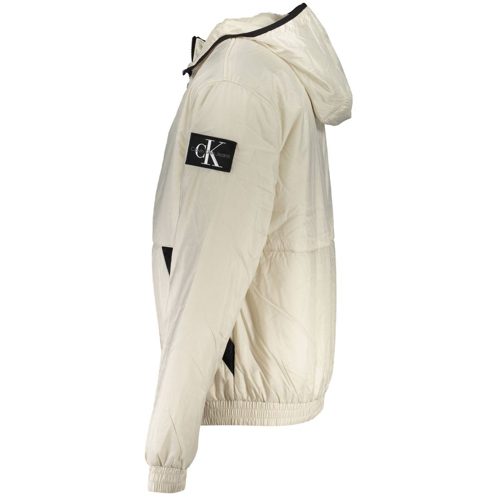 Chaqueta de poliéster beige de Calvin Klein para hombre