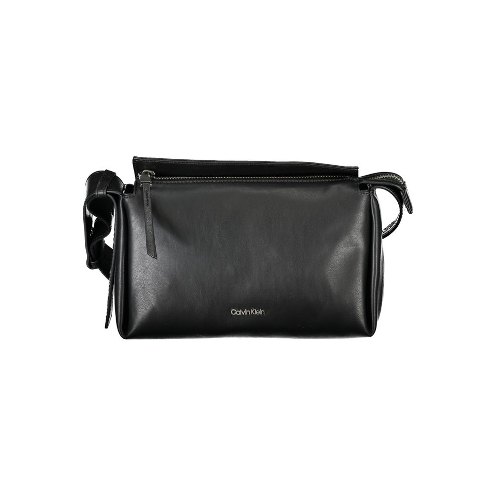Bolso de mano de poliéster negro de Calvin Klein