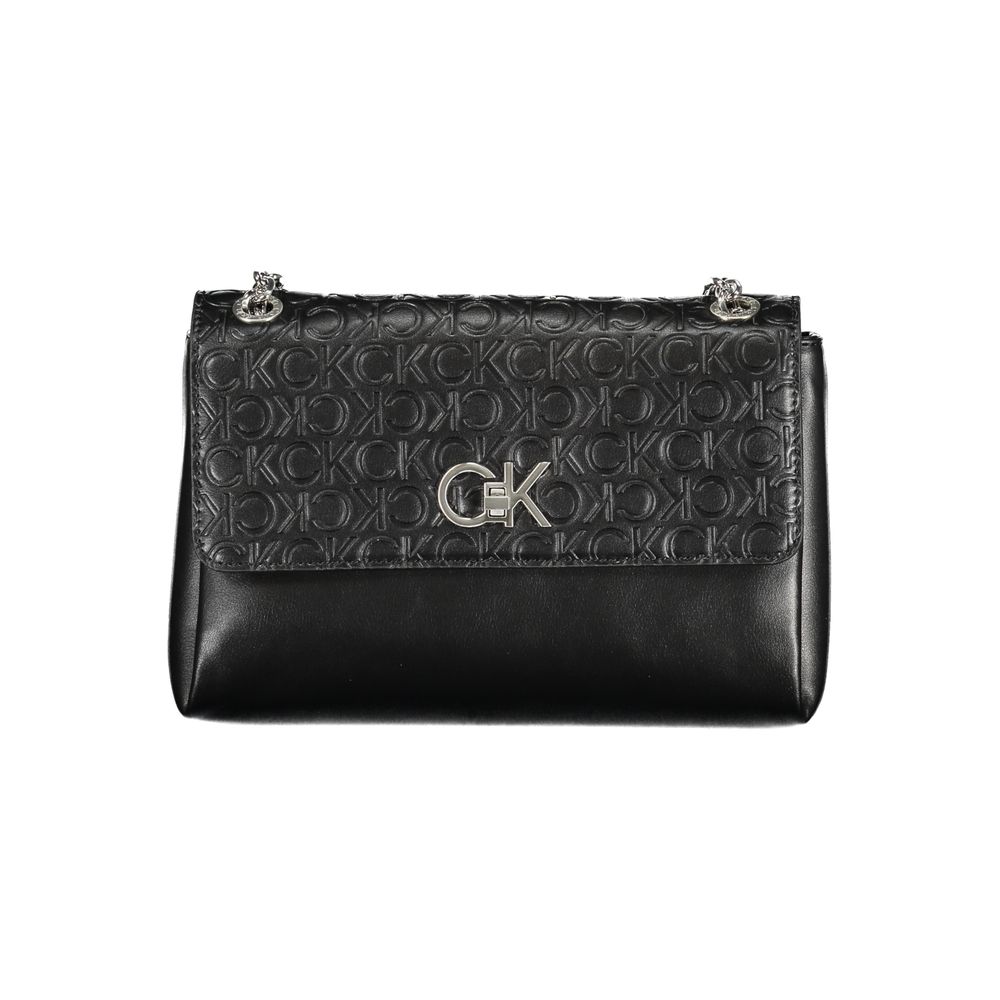 Bolso de mano de poliéster negro de Calvin Klein