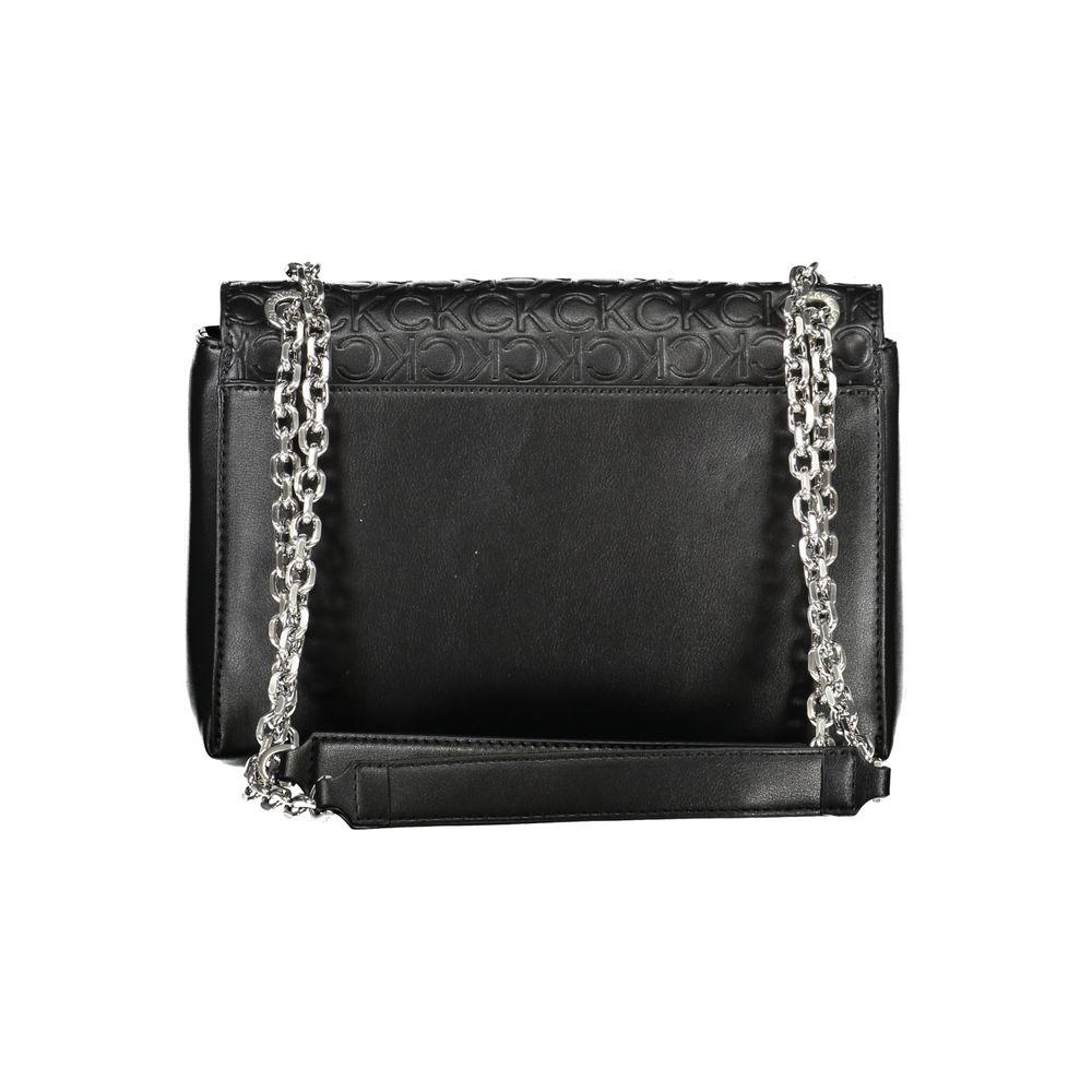 Bolso de mano de poliéster negro de Calvin Klein