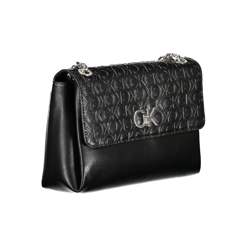 Bolso de mano de poliéster negro de Calvin Klein