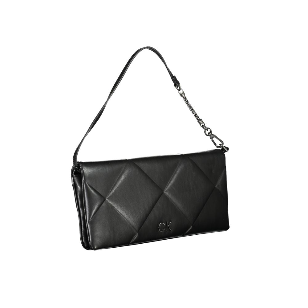 Bolso de mano de poliéster negro de Calvin Klein