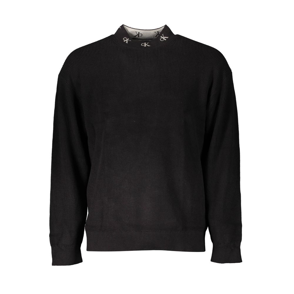 Suéter de algodón negro de Calvin Klein para hombre
