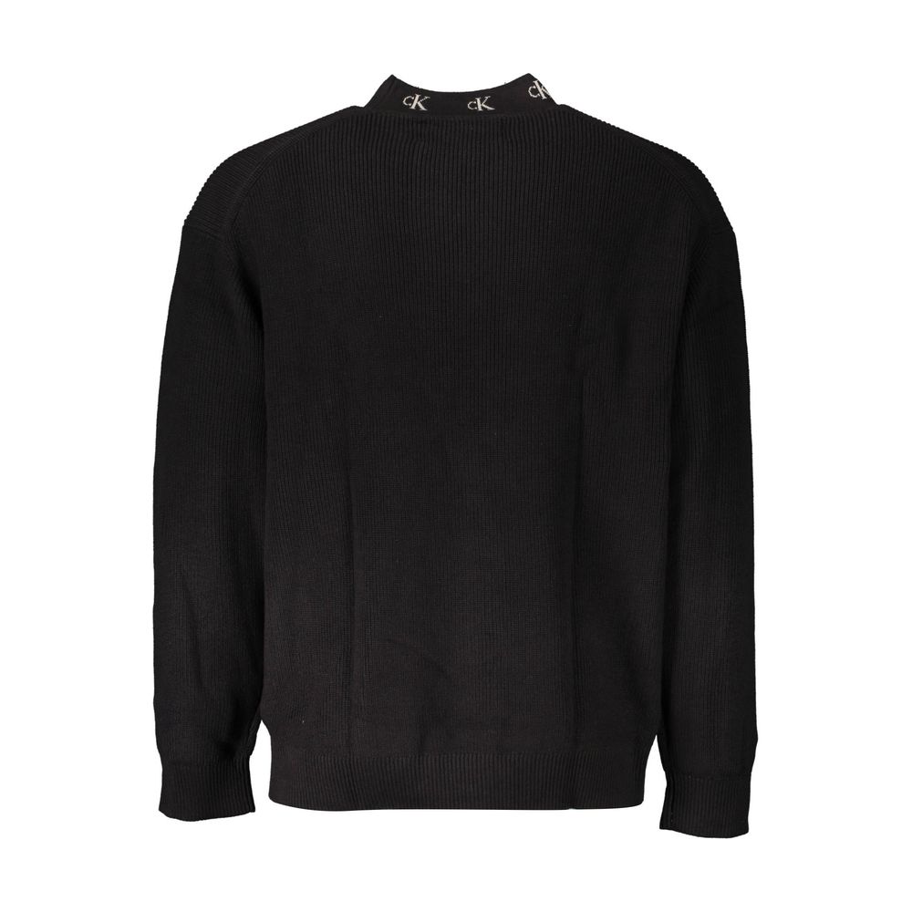 Suéter de algodón negro de Calvin Klein para hombre
