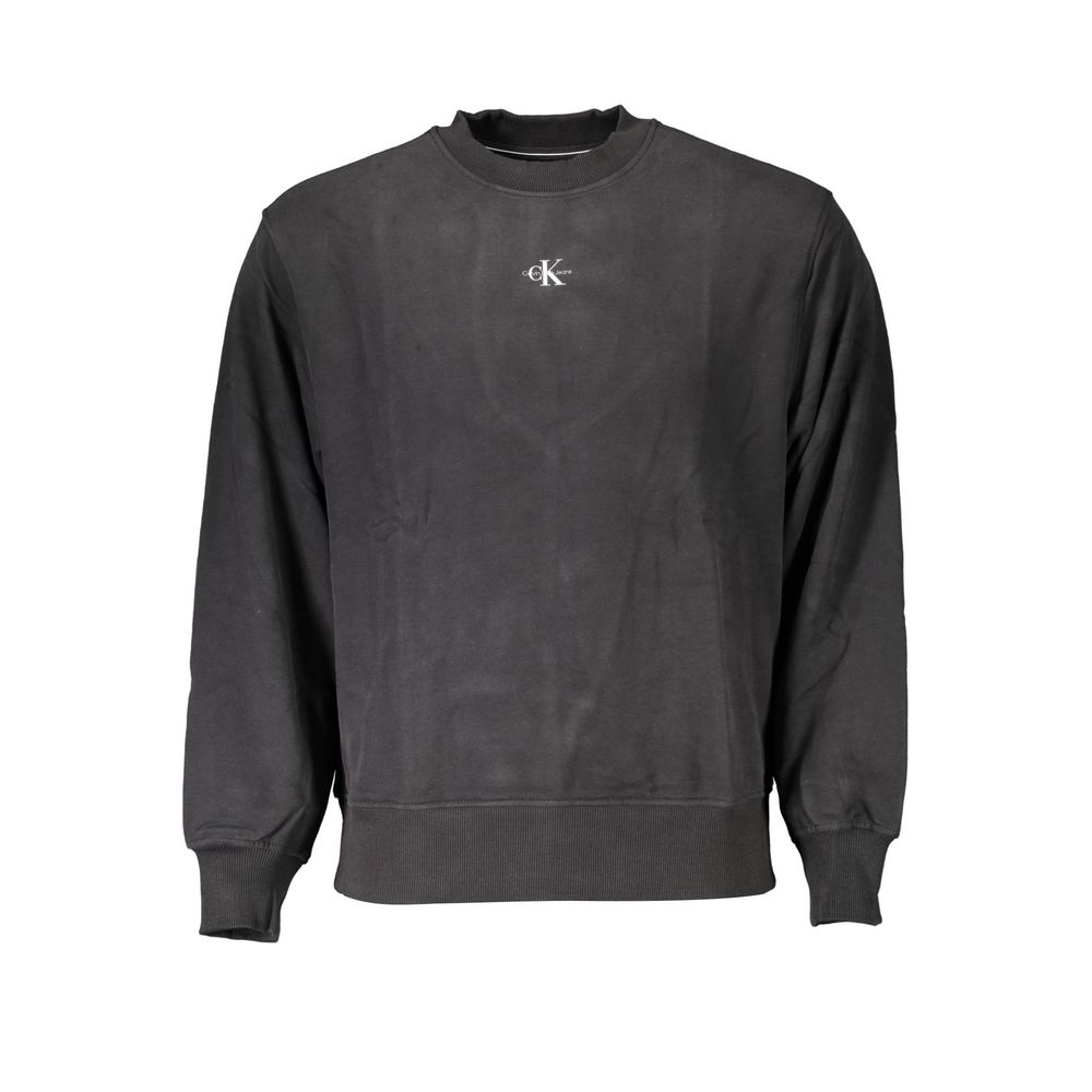 Suéter de algodón negro de Calvin Klein para hombre