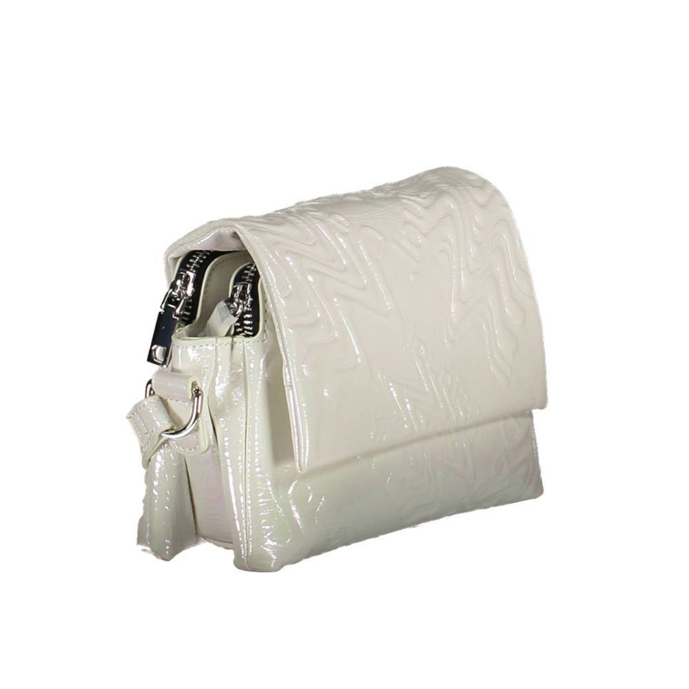 Bolso de mano para mujer Desigual de polietileno blanco