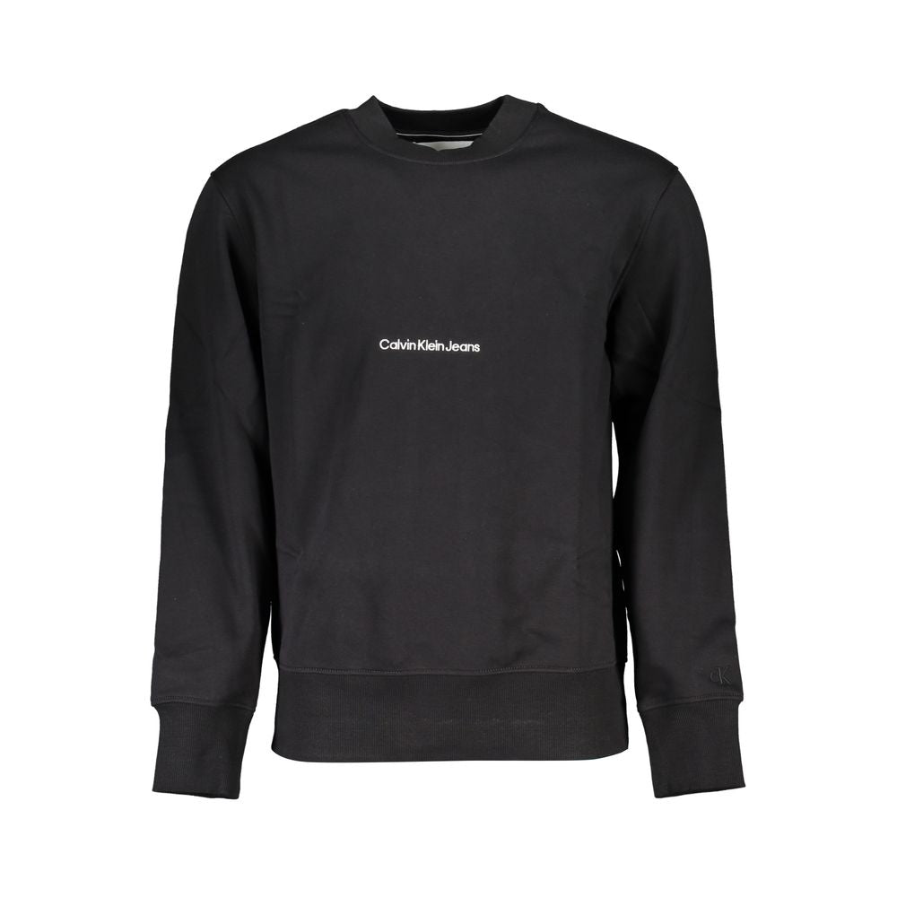 Suéter de algodón negro de Calvin Klein para hombre