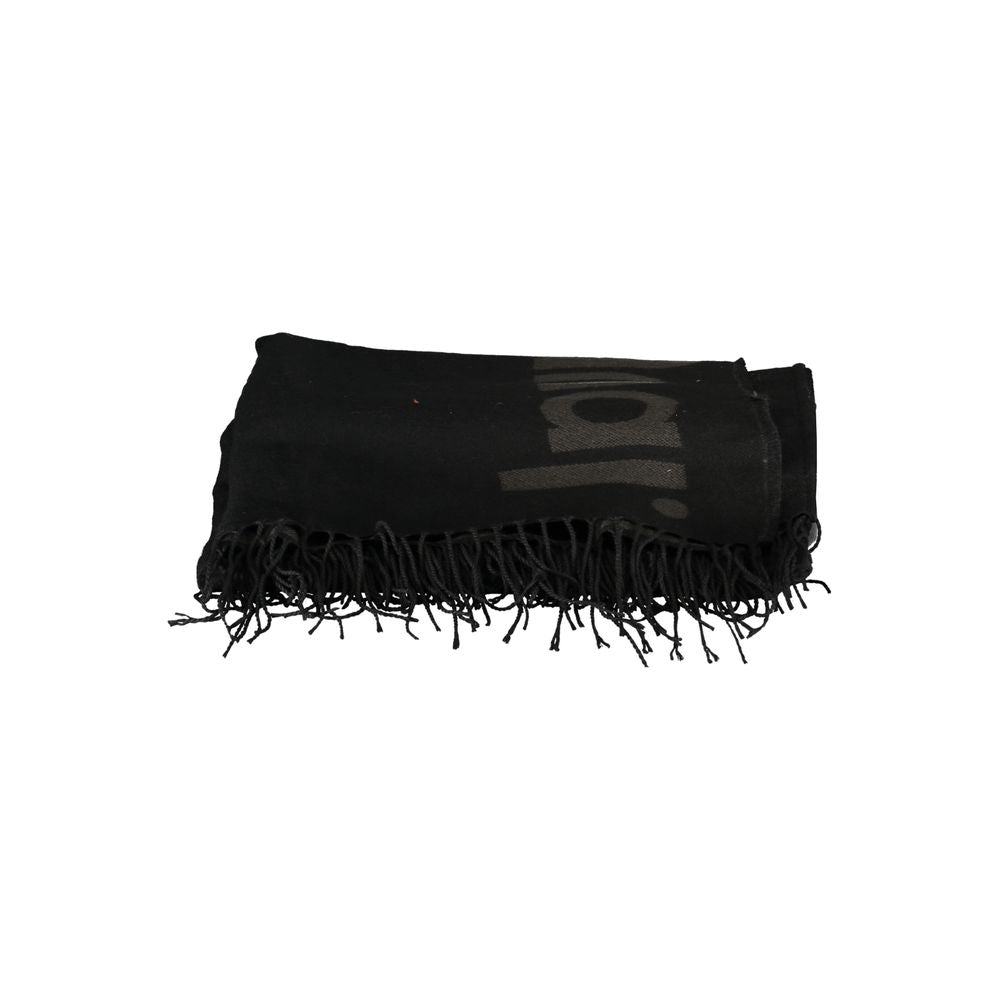 Poncho Desigual Chic con detalles en contraste en negro atemporal