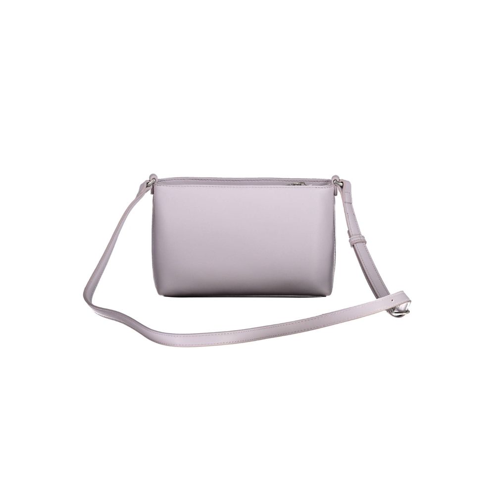Bolso de mano de poliéster morado de Calvin Klein