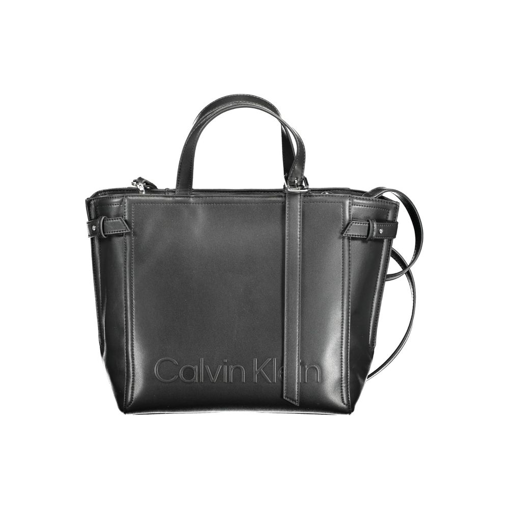 Bolso de mano Calvin Klein de poliéster negro para mujer