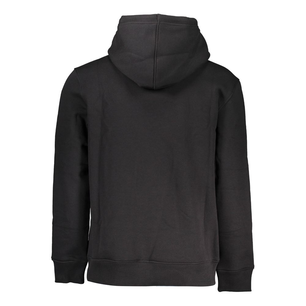 Sudadera con capucha de algodón negro de Calvin Klein para hombre
