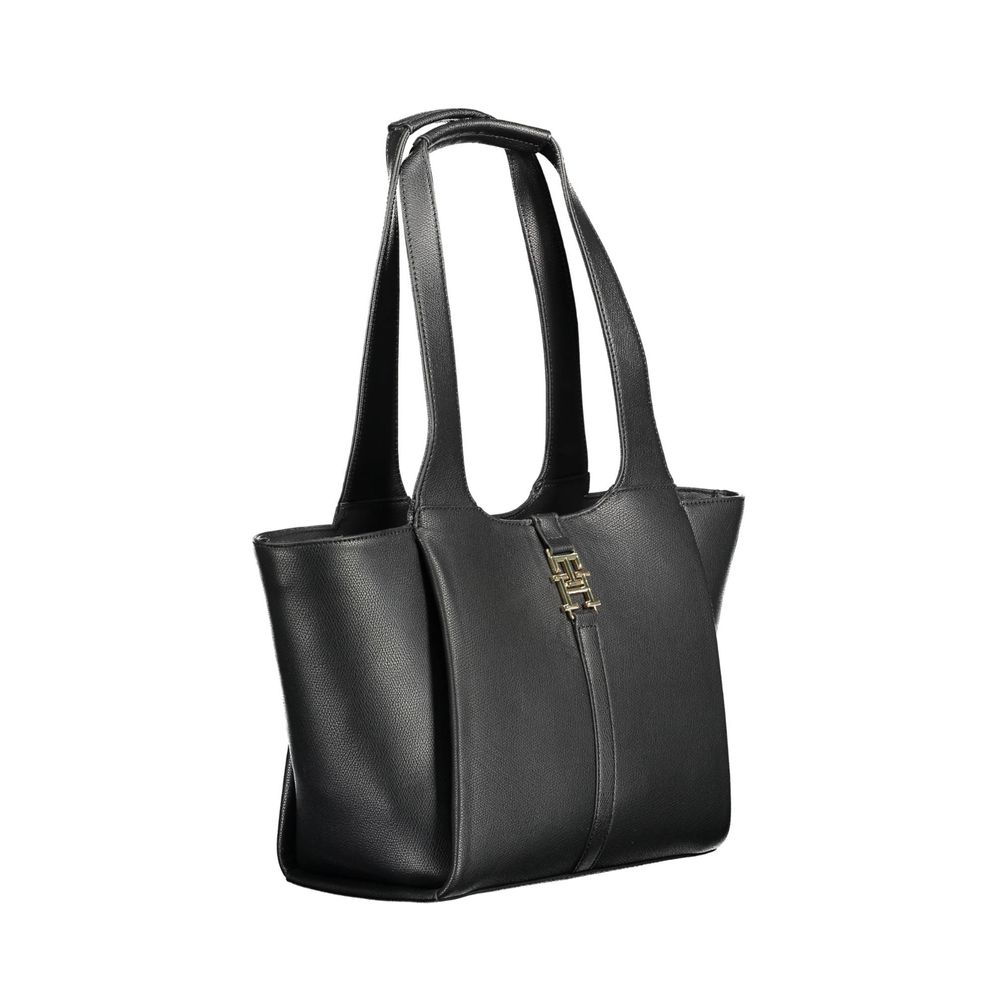 Bolso de mano Tommy Hilfiger de polietileno negro para mujer