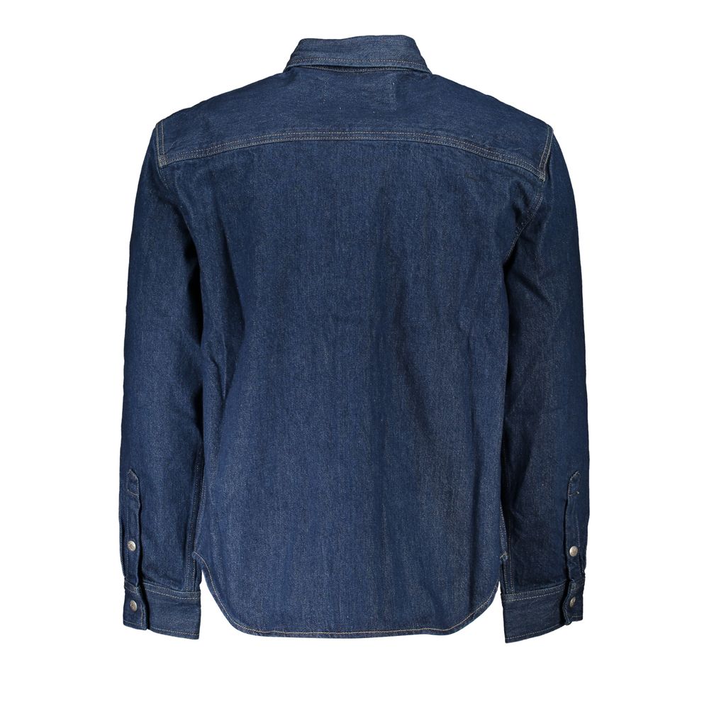 Chaqueta de algodón azul de Calvin Klein para hombre