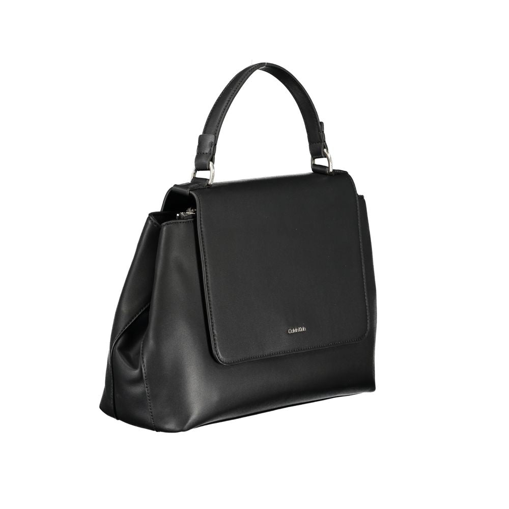 Bolso de mano de poliéster negro de Calvin Klein