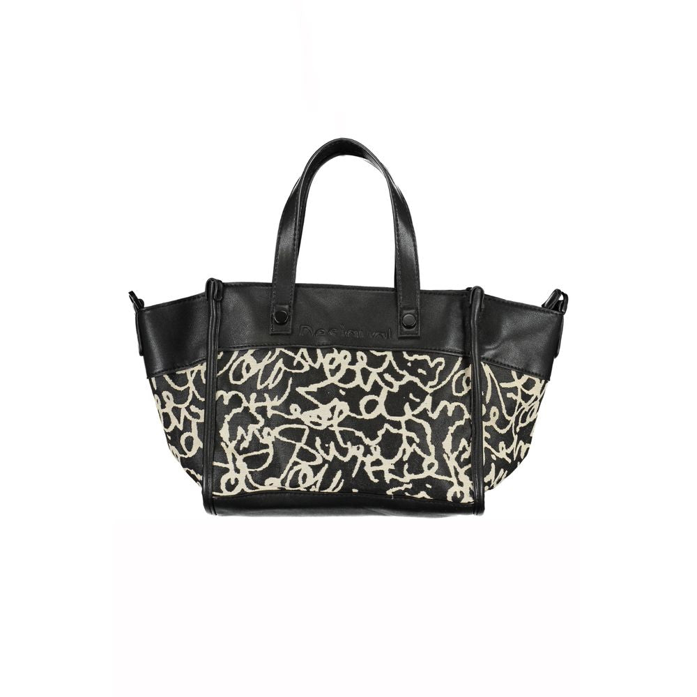 Bolso de mano Desigual de poliéster negro